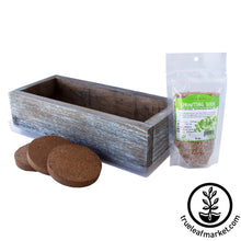 Load image into Gallery viewer, Barnwood Planter Organic Wheatgrass Kit