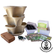 Load image into Gallery viewer, Garden Stacker Planter & Culinary Herb Kit