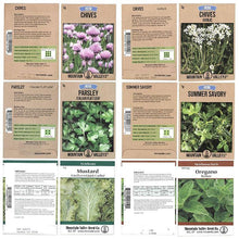 Load image into Gallery viewer, Culinary Herb Assorted Seed Pack - 12 Pack