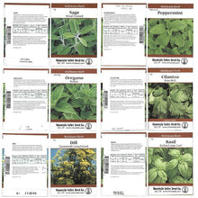 Load image into Gallery viewer, Culinary Herb Assorted Seed Pack - 12 Pack