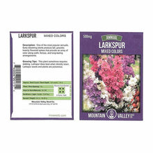 Load image into Gallery viewer, Larkspur Seeds - Giant Imperial Mixture
